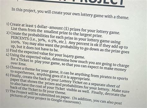 create your own lottery game.